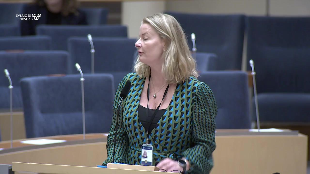 Stillbild från Interpellationsdebatt, Diskriminering i skolvalet