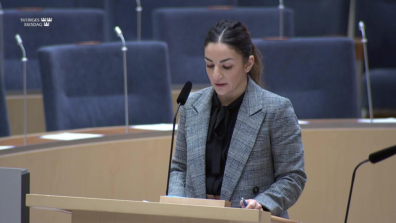 Stillbild från Interpellationsdebatt, Hat och hot på bibliotek