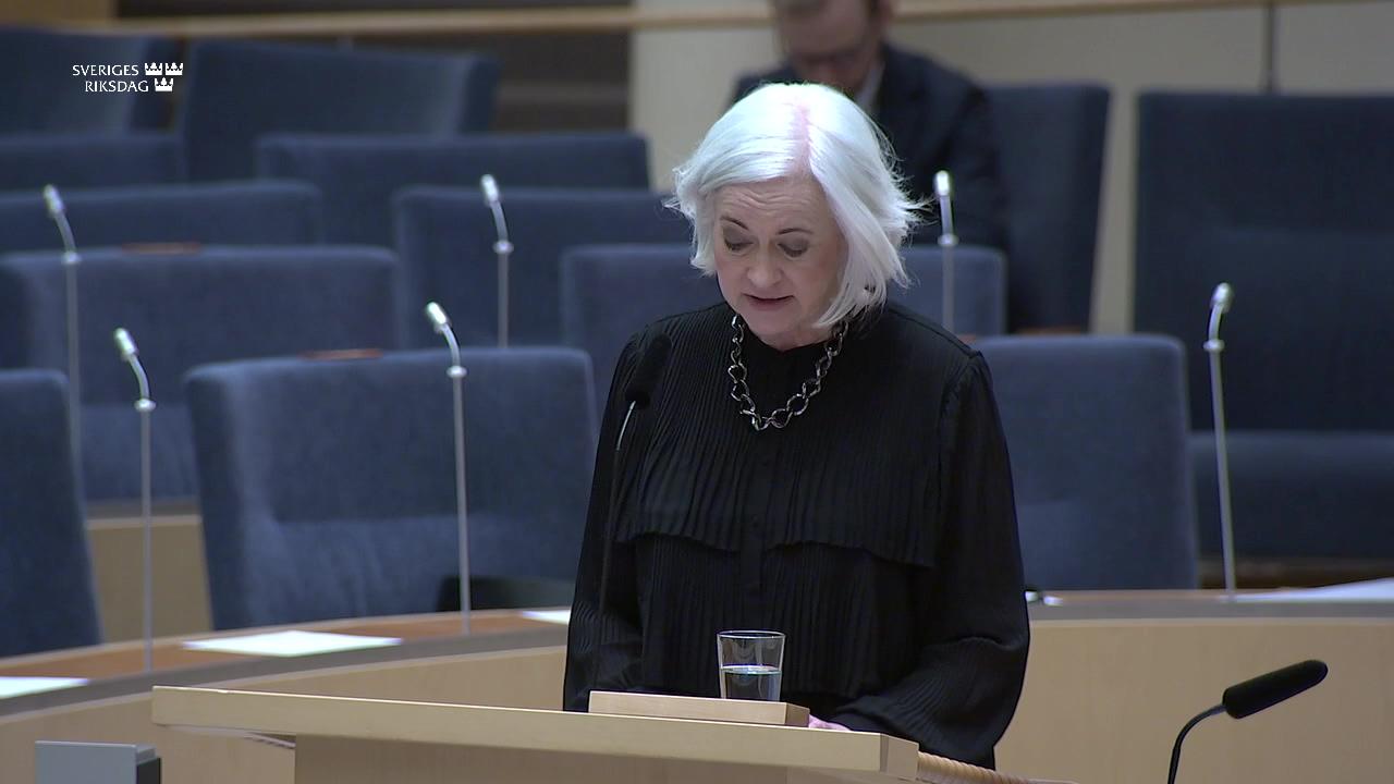 Stillbild från Interpellationsdebatt, Situationen i sjukvården