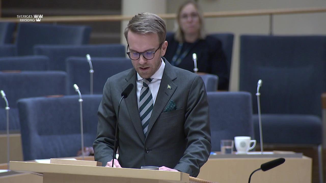 Stillbild från Interpellationsdebatt, Åtgärder för ett ökat bostadsbyggande