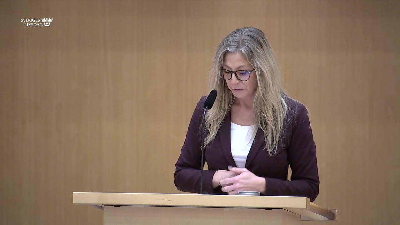 Stillbild från Debatt om förslag, Ökad kontroll i hälso- och sjukvården