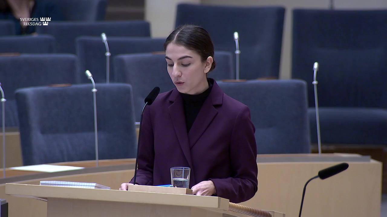 Stillbild från Interpellationsdebatt, Beslut om nedläggning av kablar