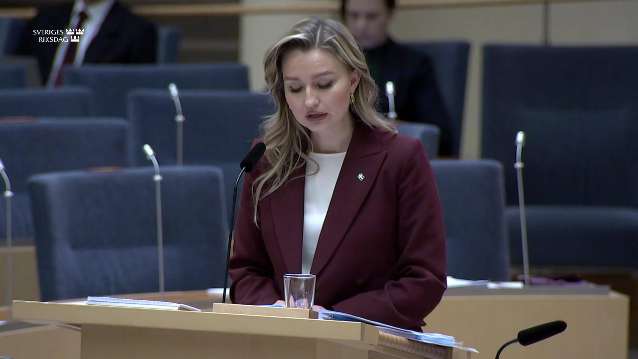 Stillbild från Interpellationsdebatt, Nedläggning av utredning om energisystemet