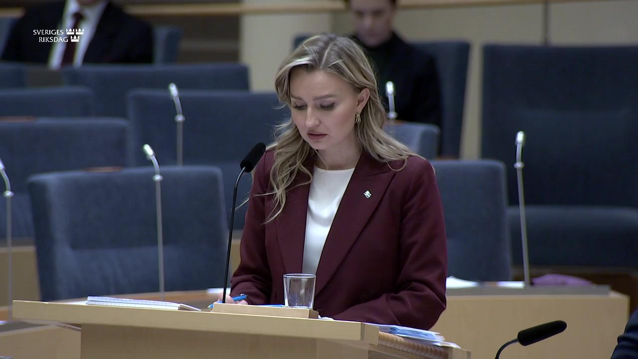 Stillbild från Interpellationsdebatt, Prishöjningar på fjärrvärme