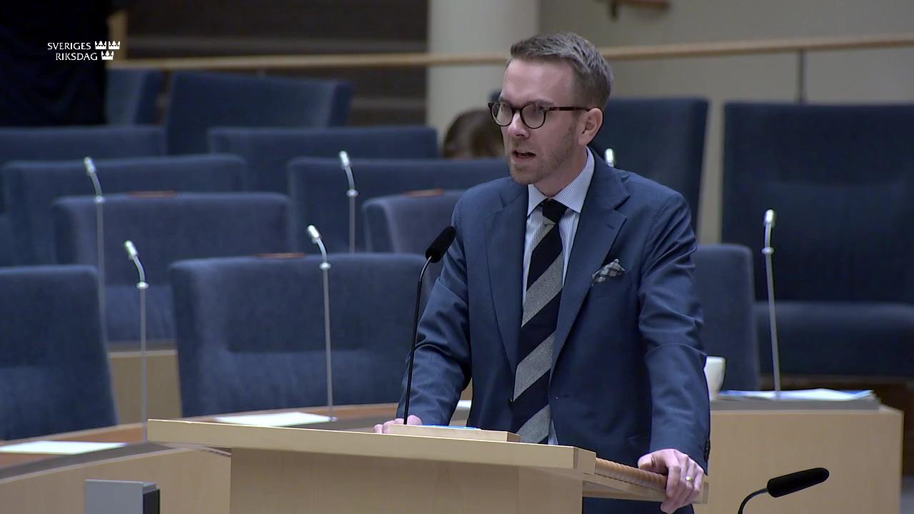 Stillbild från Interpellationsdebatt, Transportsektorns klimatmål