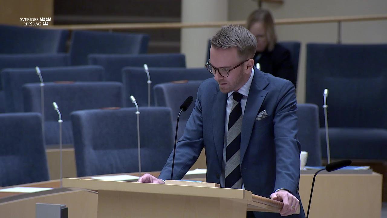 Stillbild från Interpellationsdebatt, Norrbotniabanan 