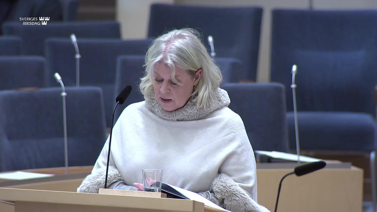 Stillbild från Interpellationsdebatt, Brottsutredningen av chilenska adoptioner