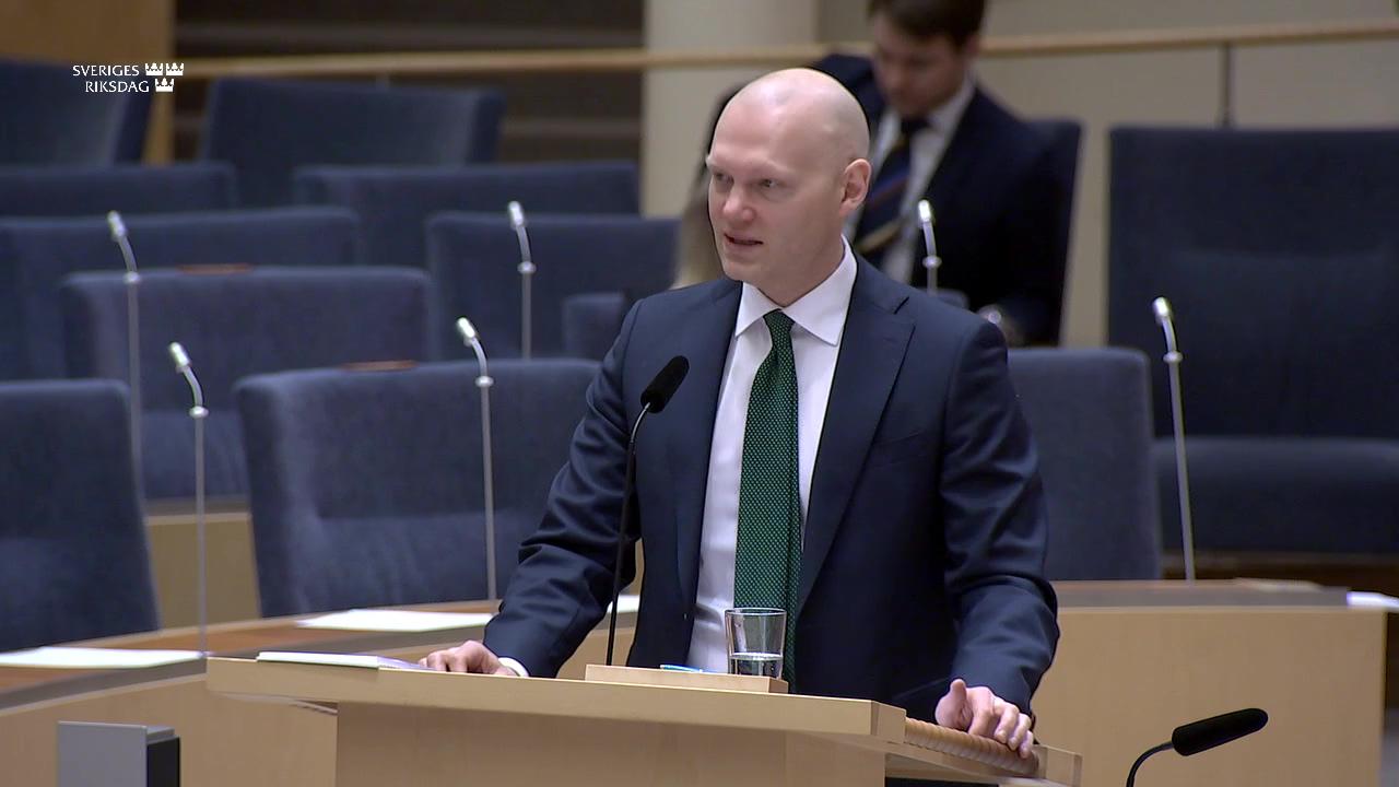 Stillbild från Interpellationsdebatt, Underhåll och tillgängliggörande av statliga kulturfastigheter