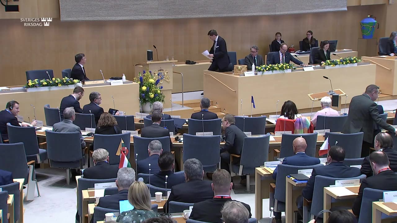 Stillbild från Session, Konferensen för utrikes-, säkerhets- och försvarspolitik – GUSP/GSFP