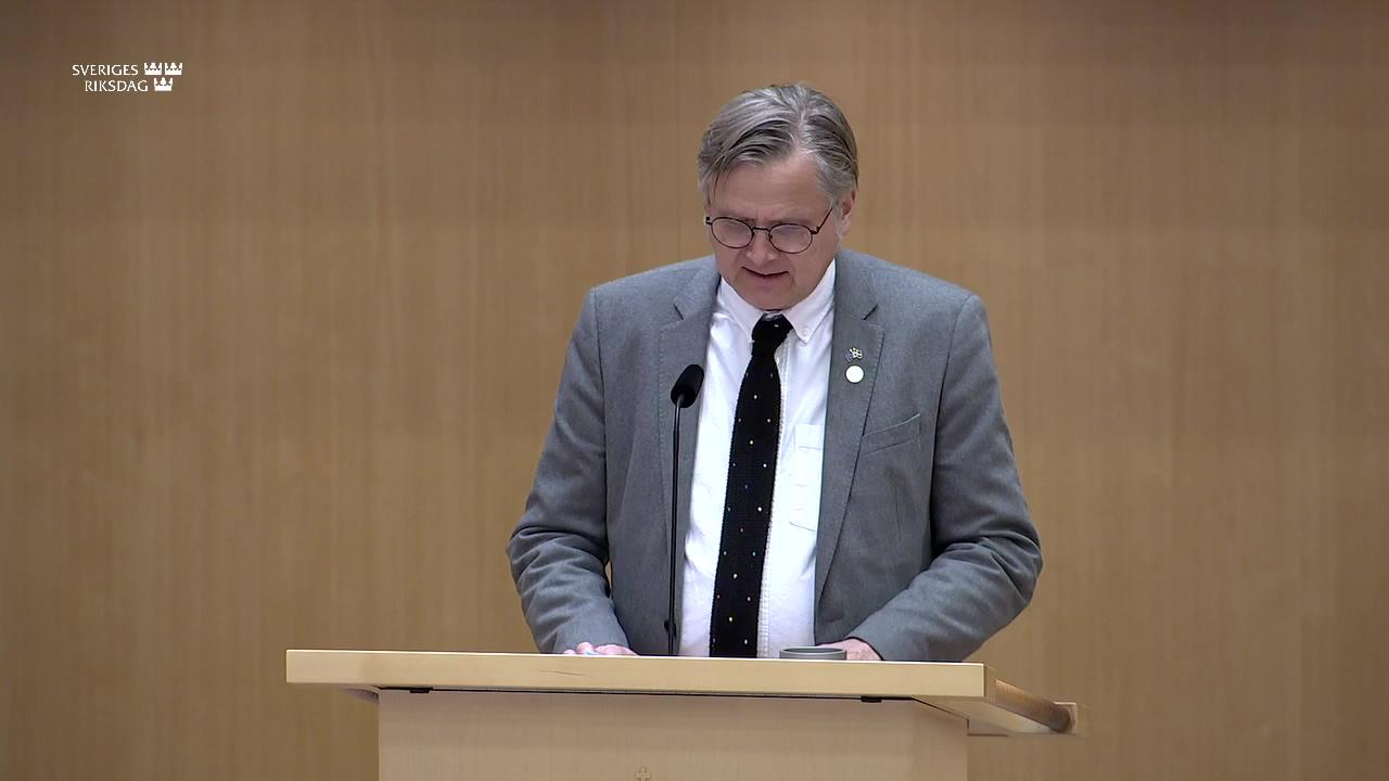 Stillbild från Debatt om förslag, Kulturarvsfrågor