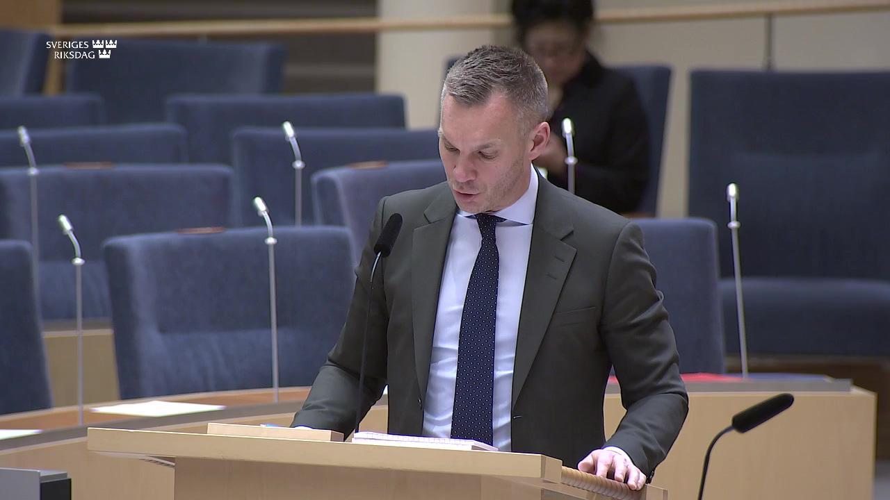 Stillbild från Interpellationsdebatt, Kommunklivet som nästa steg i den gröna omställningen