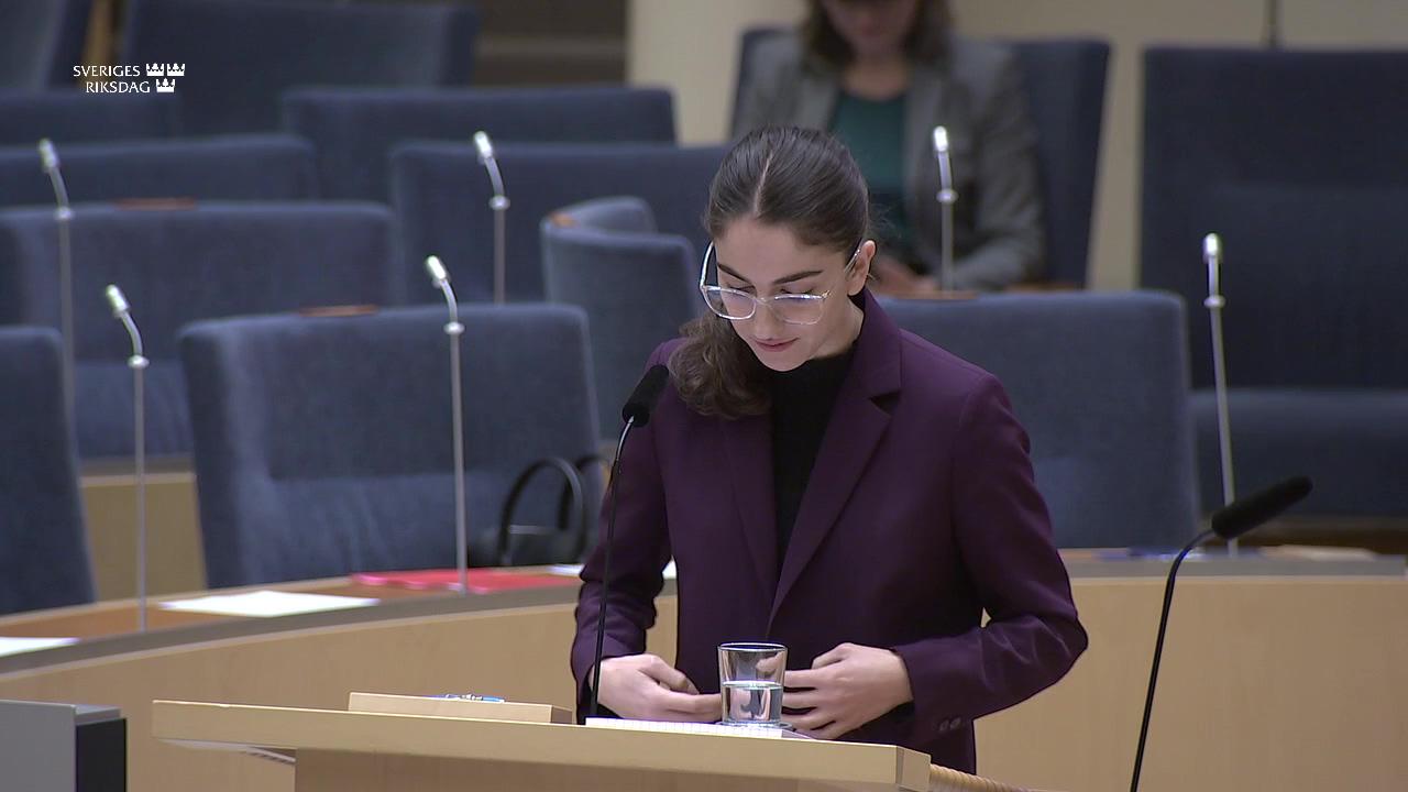 Stillbild från Interpellationsdebatt, Förhandlingen om Sveriges klimathandlingsplan