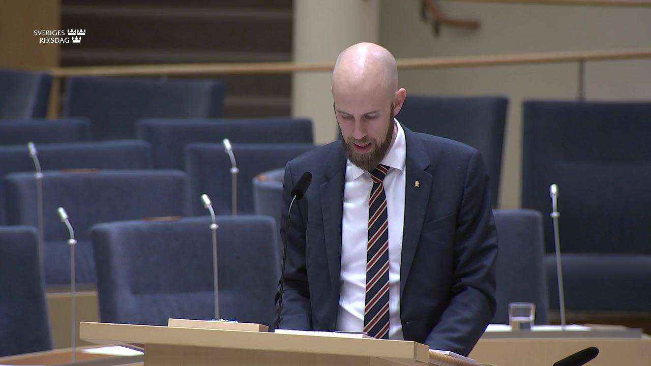 Stillbild från Interpellationsdebatt, Transport av farligt gods