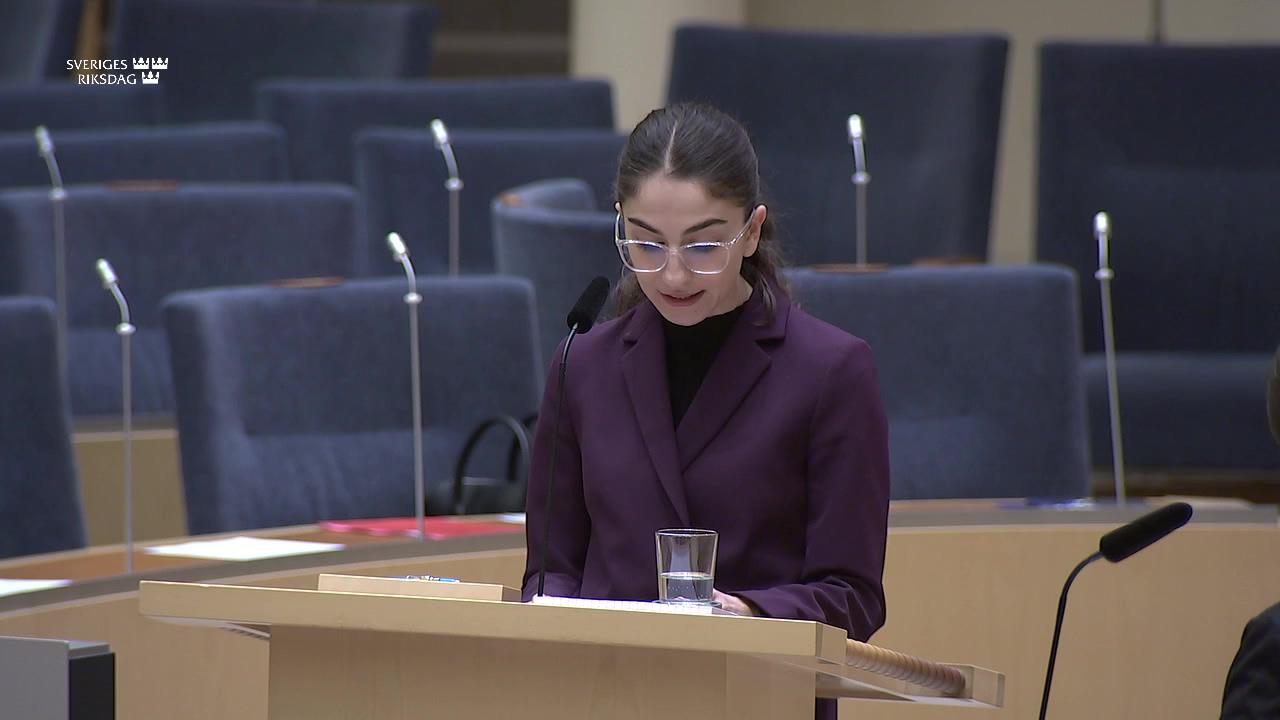 Stillbild från Interpellationsdebatt, Fortsatt stöd till den gröna industriomställningen