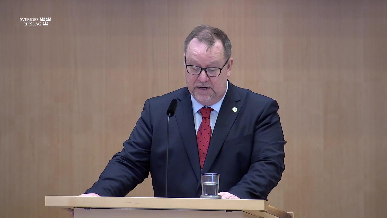 Stillbild från Debatt om förslag, Riksrevisionens granskning om Sidas val av samarbetspartner och biståndsform