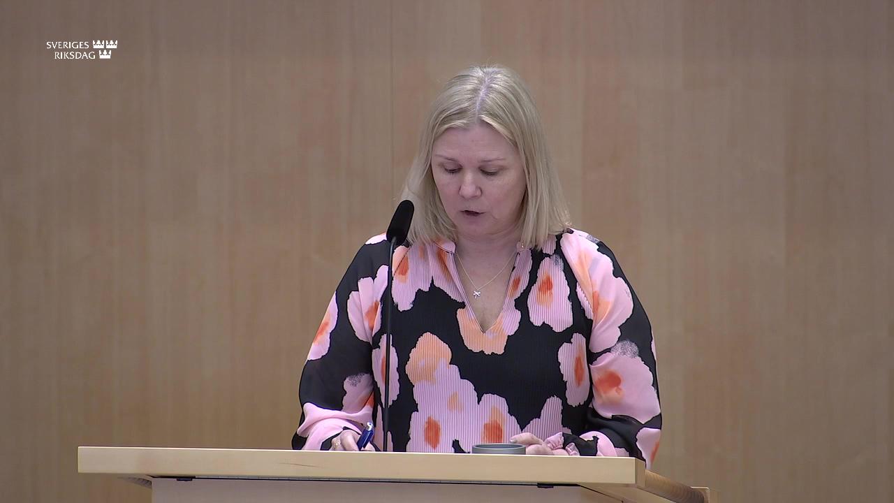 Stillbild från Debatt om förslag, Äldreomsorg