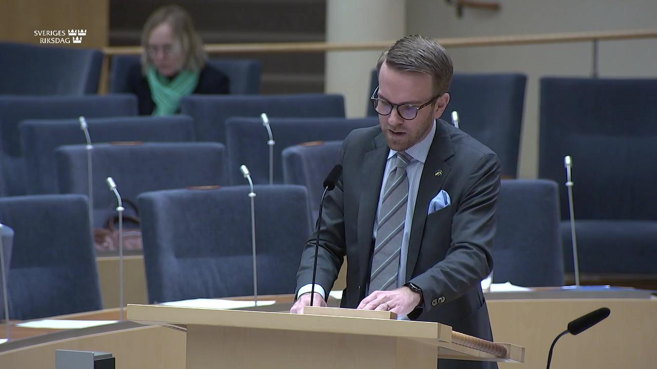 Stillbild från Interpellationsdebatt, Planering av järnvägsunderhåll