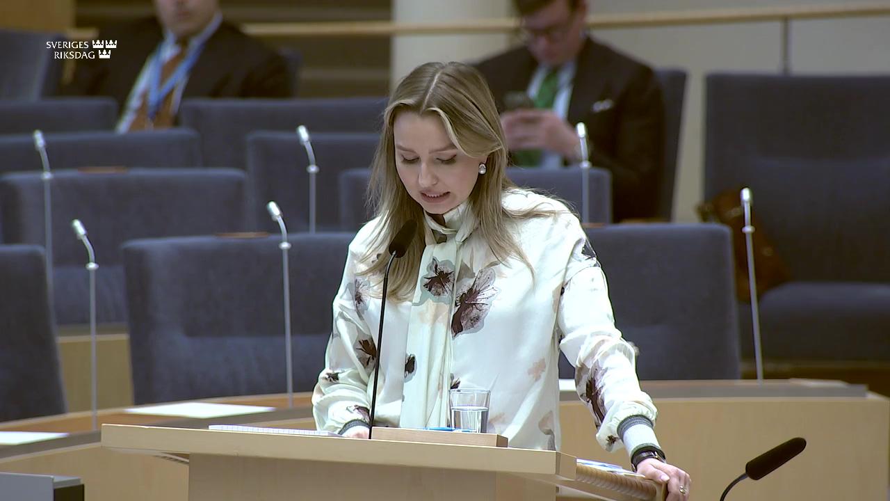 Stillbild från Interpellationsdebatt, Uranbrytning