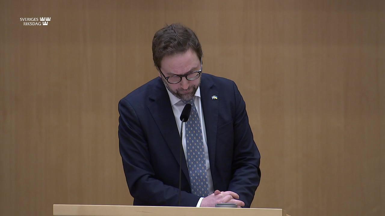 Stillbild från Debatt om förslag, Riksrevisionens rapport Skolpengen – effektivitet och konsekvenser