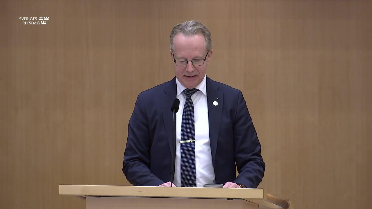 Stillbild från Debatt om förslag, Allmänna helgdagar m.m.