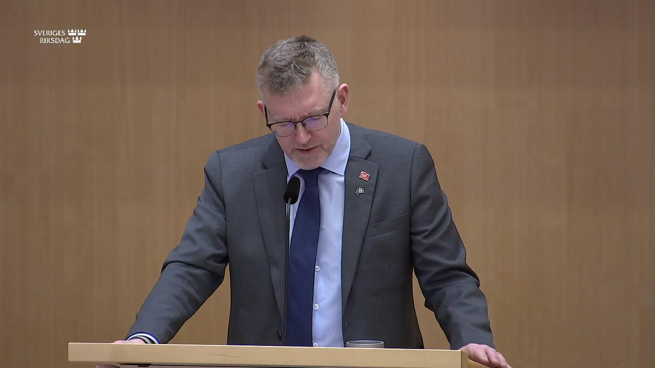 Stillbild från Debatt om förslag, Mineralpolitik