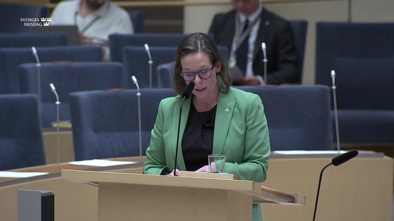 Stillbild från Interpellationsdebatt, Kostnadsberäkning gällande migrations- och asylpakten