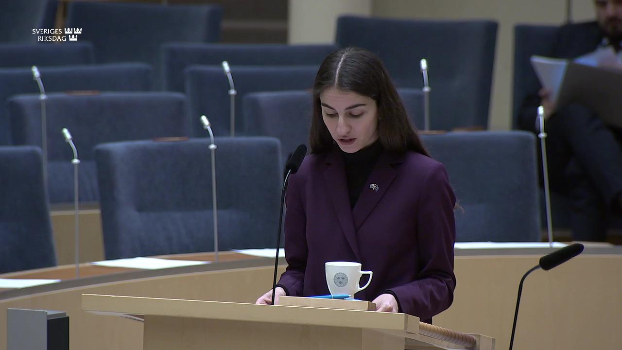 Stillbild från Interpellationsdebatt, Finansiering av nödvändig kalkning