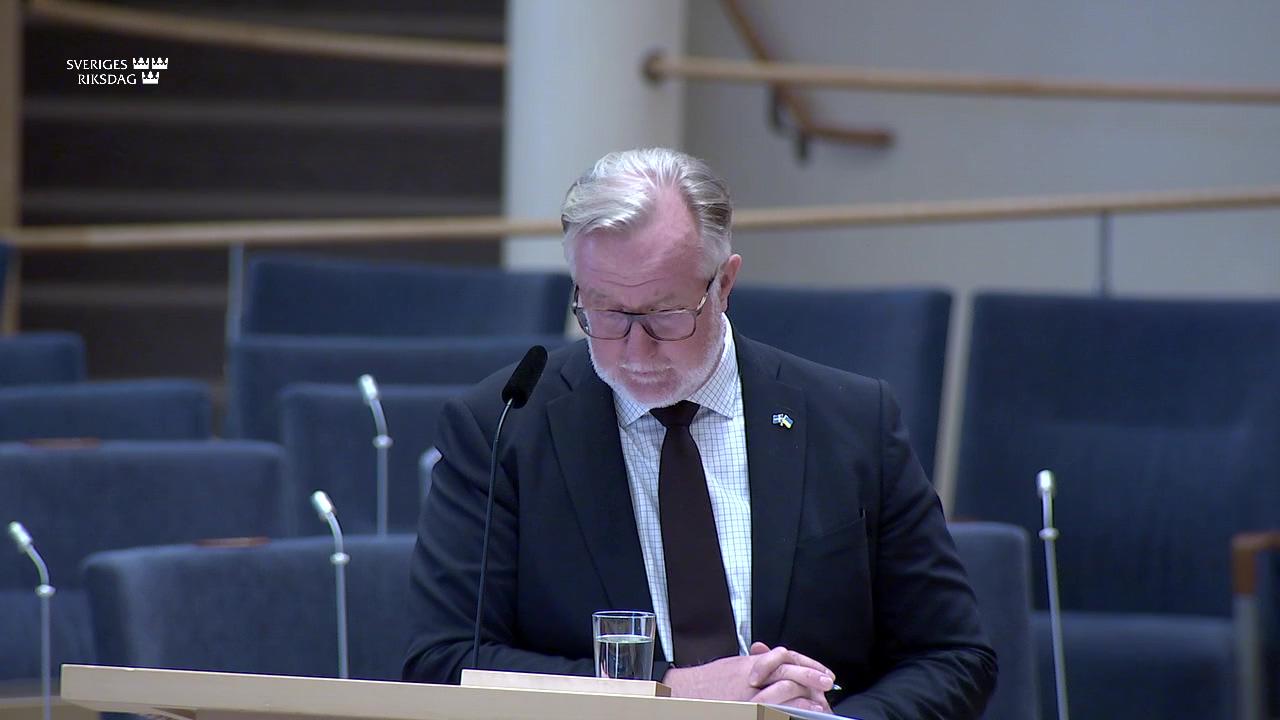 Stillbild från Interpellationsdebatt, Åtgärder mot arbetslösheten i Gävleborg