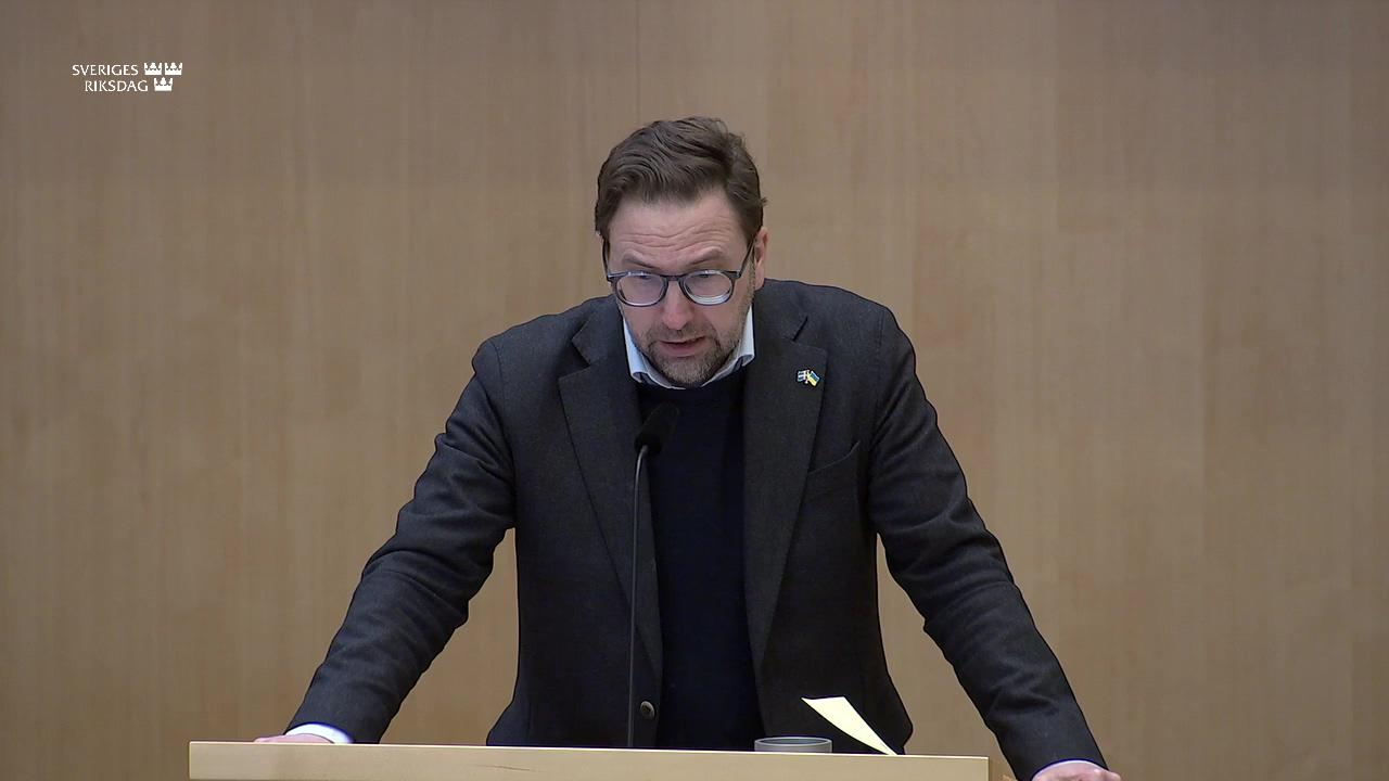 Stillbild från Debatt om förslag, Grundläggande om utbildning