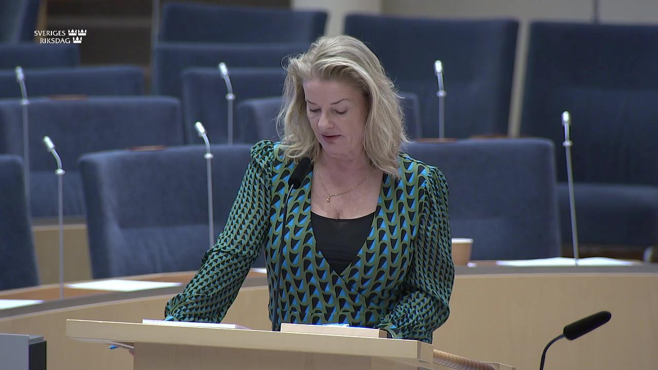 Stillbild från Interpellationsdebatt, Åtgärder mot utslagningen av elever