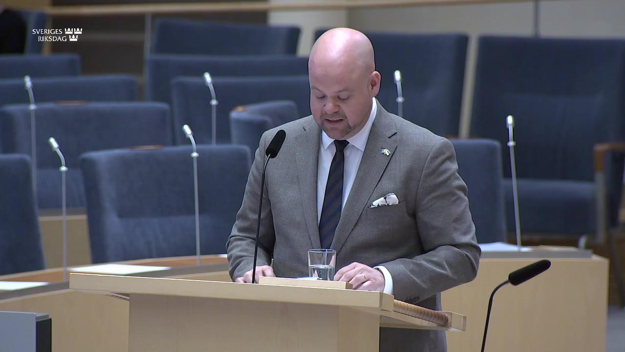 Stillbild från Interpellationsdebatt, Felrapportering av fiskefångster