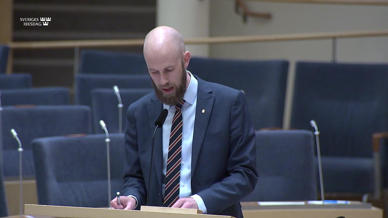 Stillbild från Interpellationsdebatt, Statligt stöd till räddningstjänster