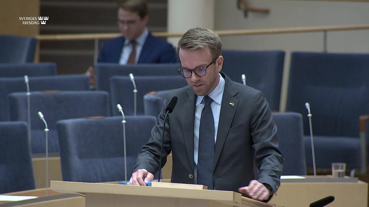 Stillbild från Interpellationsdebatt, Öresundsmetron