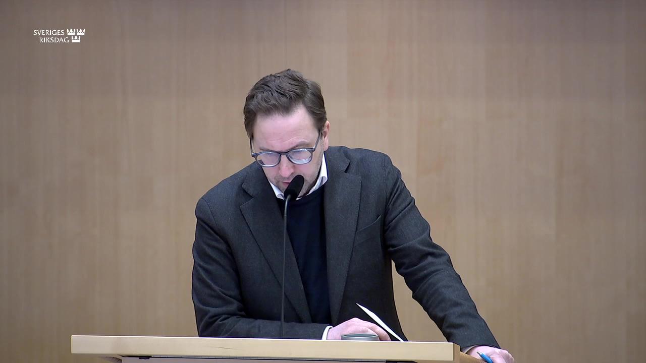 Stillbild från Debatt om förslag, Övergripande skolfrågor