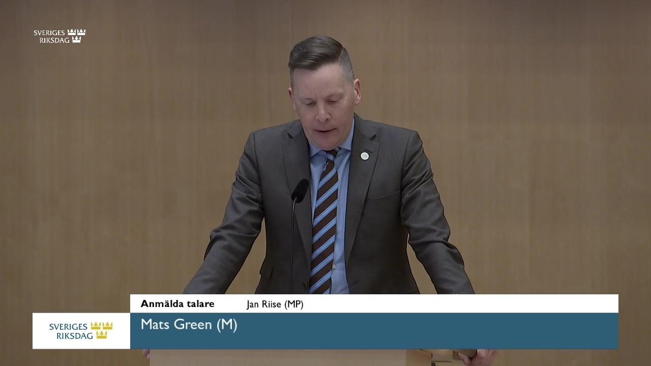 Stillbild från Debatt om förslag, Näringspolitik