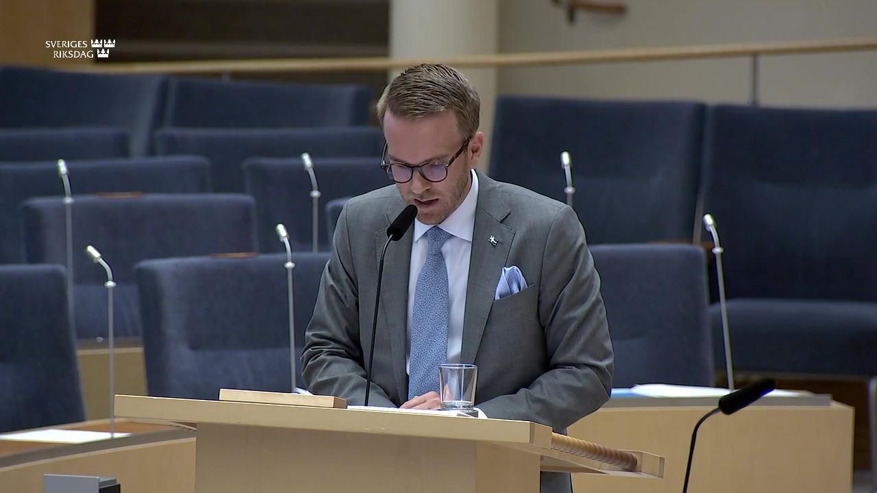 Stillbild från Interpellationsdebatt, Statliga myndigheters och bolags samverkan med boende på landsbygden