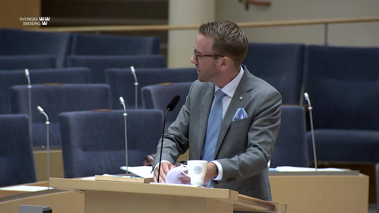 Stillbild från Interpellationsdebatt, Resurstilldelning till vägarna i Jämtlands län