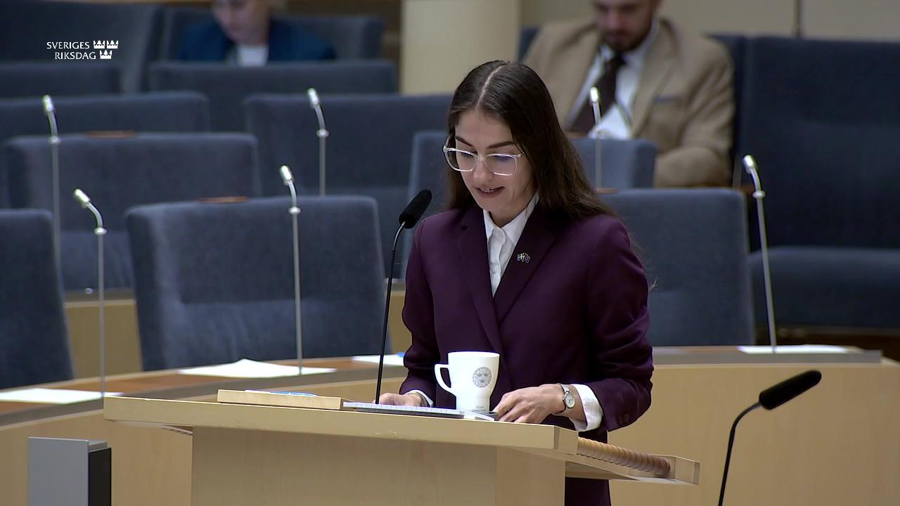 Stillbild från Interpellationsdebatt, LULUCF-förordningen