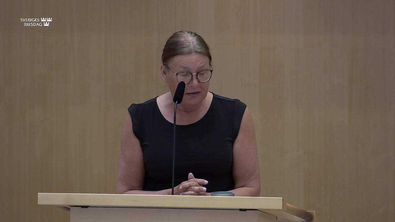 Stillbild från Debatt om förslag, Riksrevisionens rapport om Transportstyrelsens tillsyn