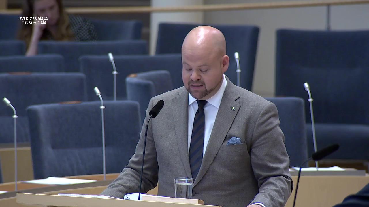 Stillbild från Interpellationsdebatt, Ändrat fokus i älgförvaltningen