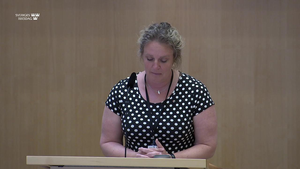 Stillbild från Debatt om förslag, Skatteverket som behörig brottsbekämpande myndighet vid förenklat uppgiftsutbyte inom EU