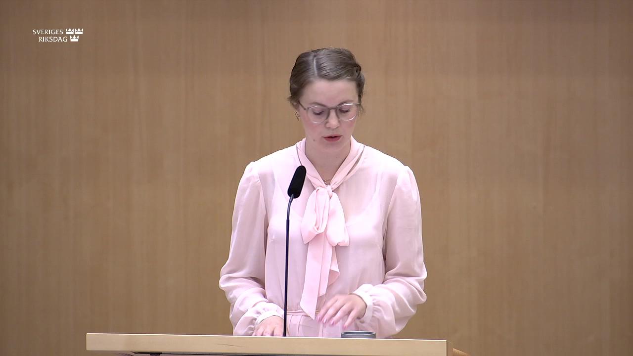 Stillbild från Debatt om förslag, Översyn av JO-ämbetet