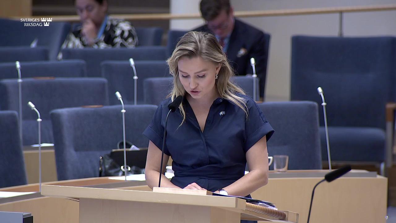 Stillbild från Interpellationsdebatt, Industrins klimatomställning 