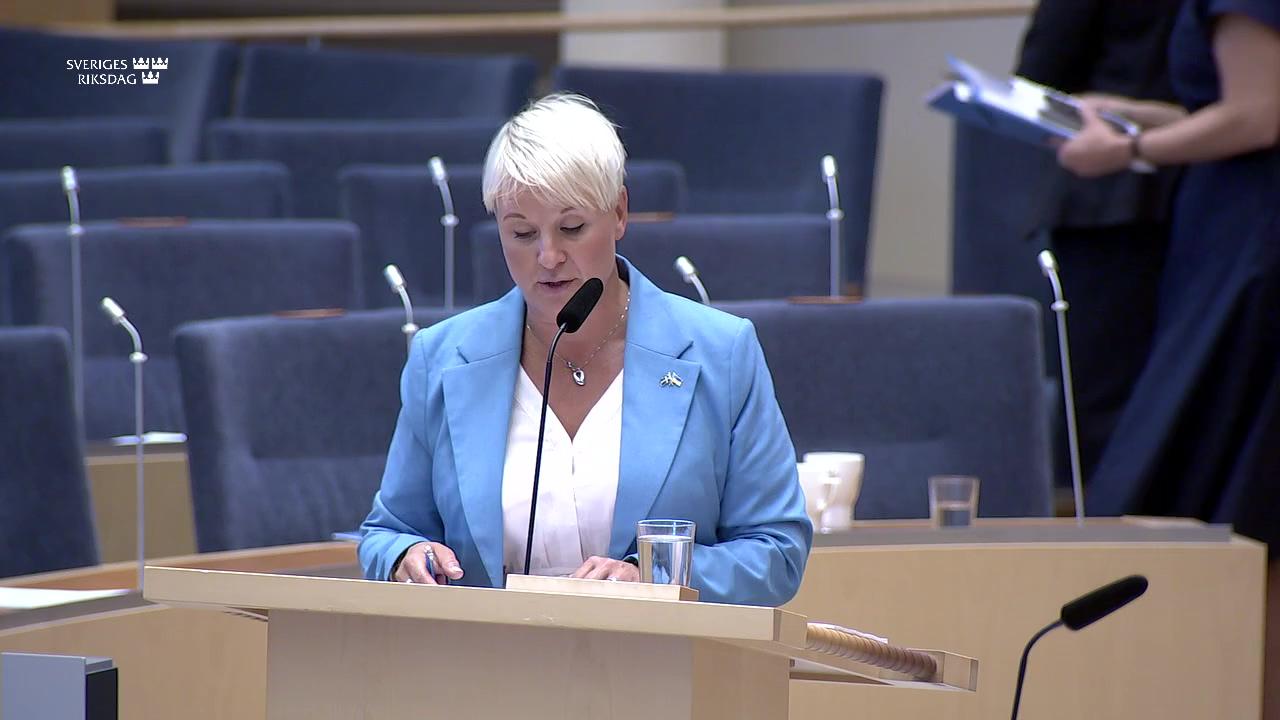 Stillbild från Interpellationsdebatt, Äldreomsorgslyftet