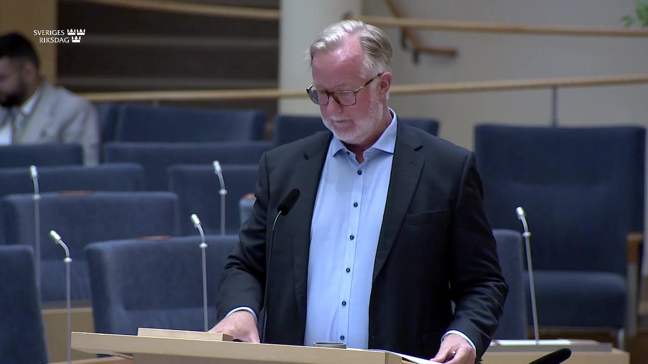 Stillbild från Interpellationsdebatt, Minskade resurser till Arbetsförmedlingen