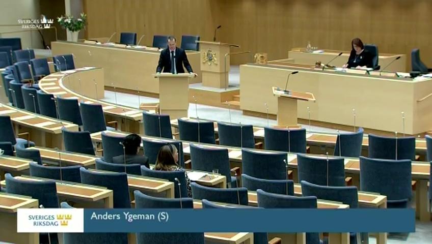 Stillbild från Interpellationsdebatt, Bredbandsutbyggnaden