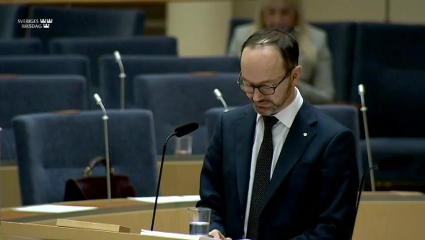 Stillbild från Interpellationsdebatt, Svarttaxi