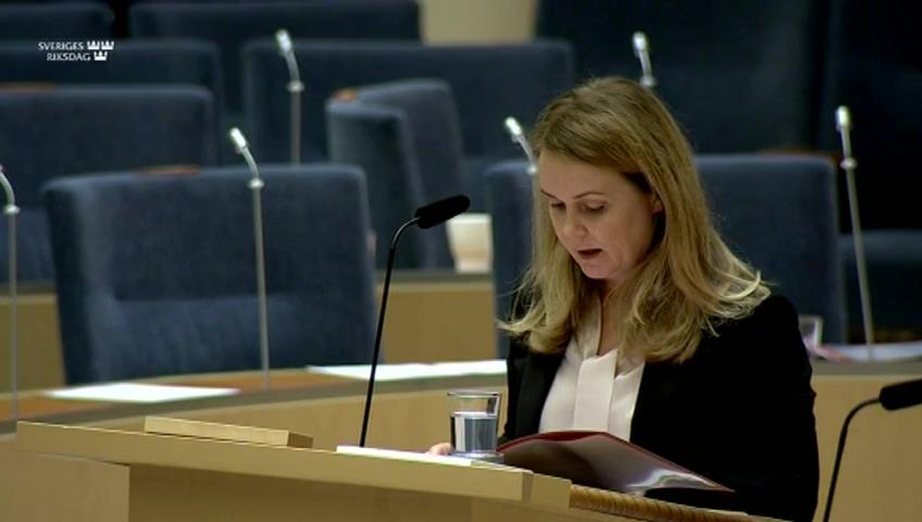 Stillbild från Interpellationsdebatt, Vargpopulationens spridning