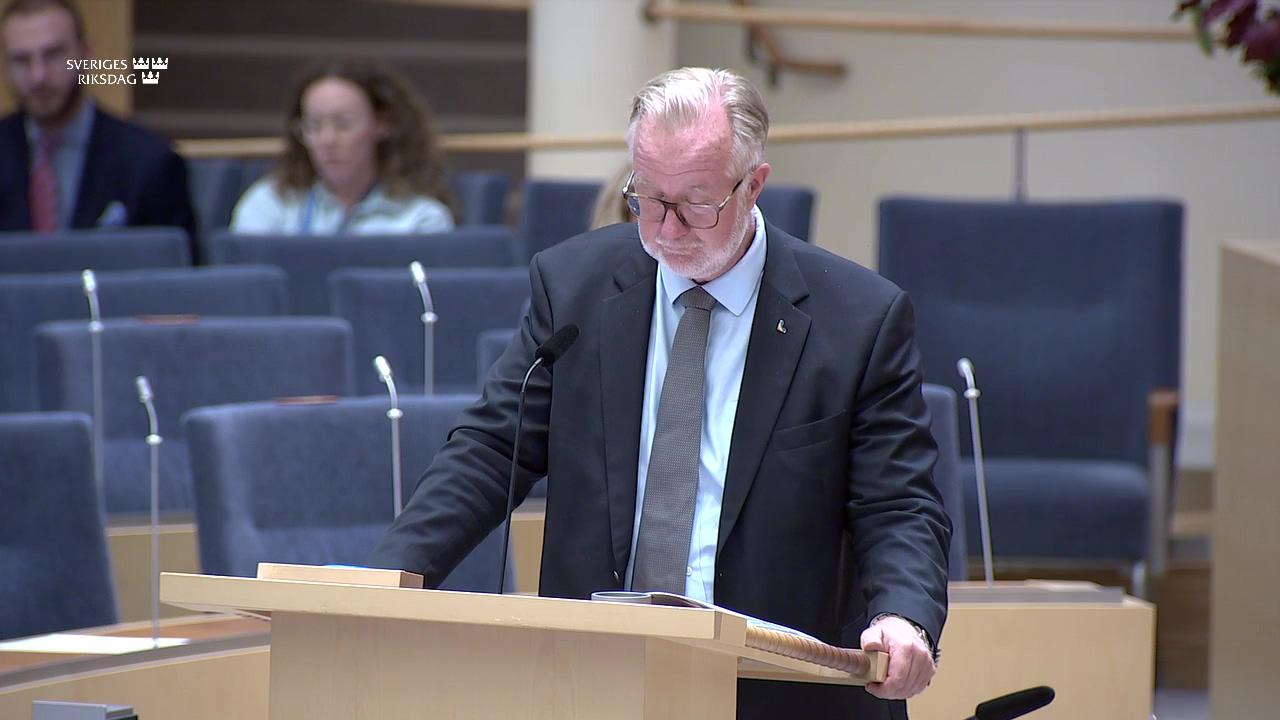 Stillbild från Interpellationsdebatt, Det arbetsmarknadspolitiska rådet