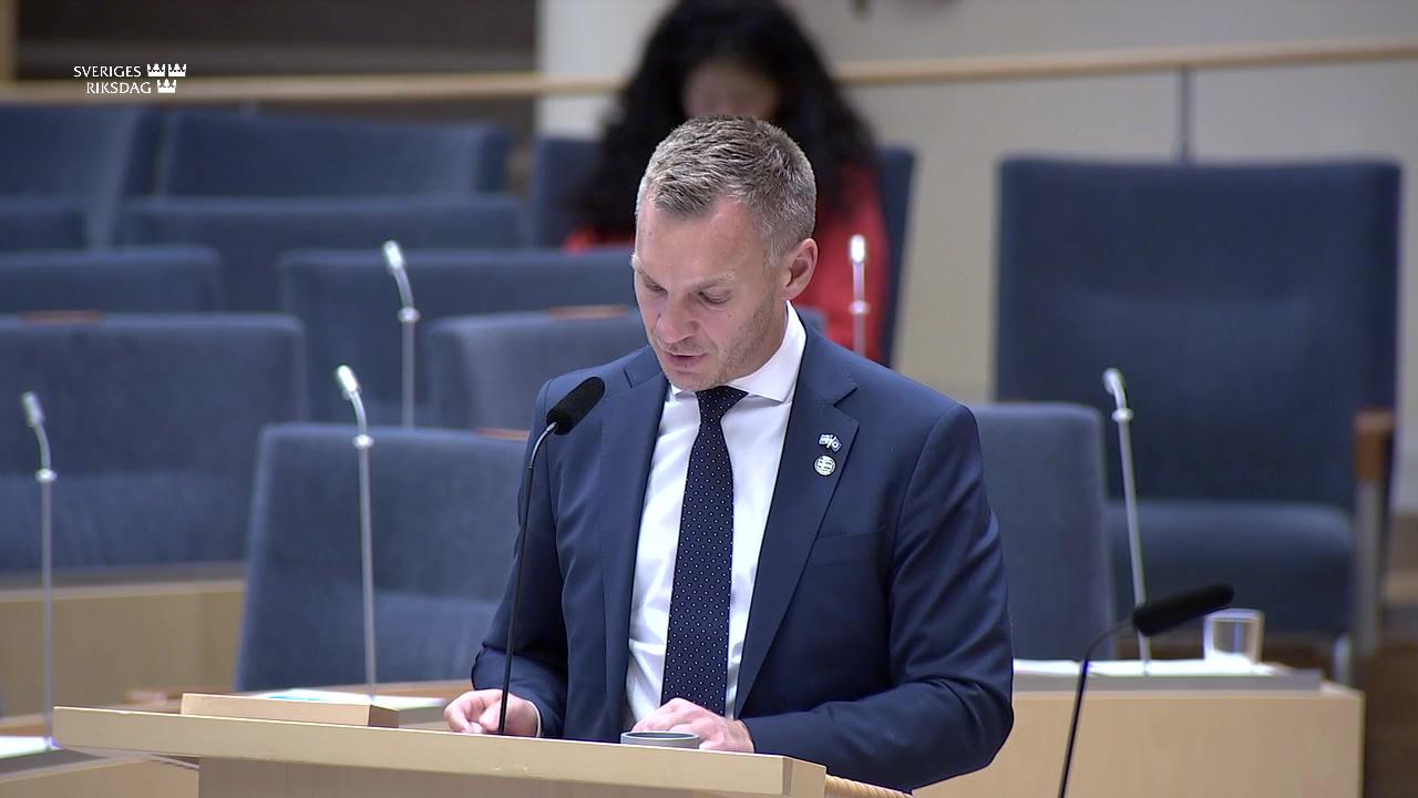 Stillbild från Interpellationsdebatt, Användning av pengar från det kommunala utjämningssystemet